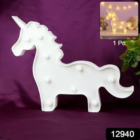 Unicorn Shaped Led Decorative Night Light (1 Pc) - Zidbik