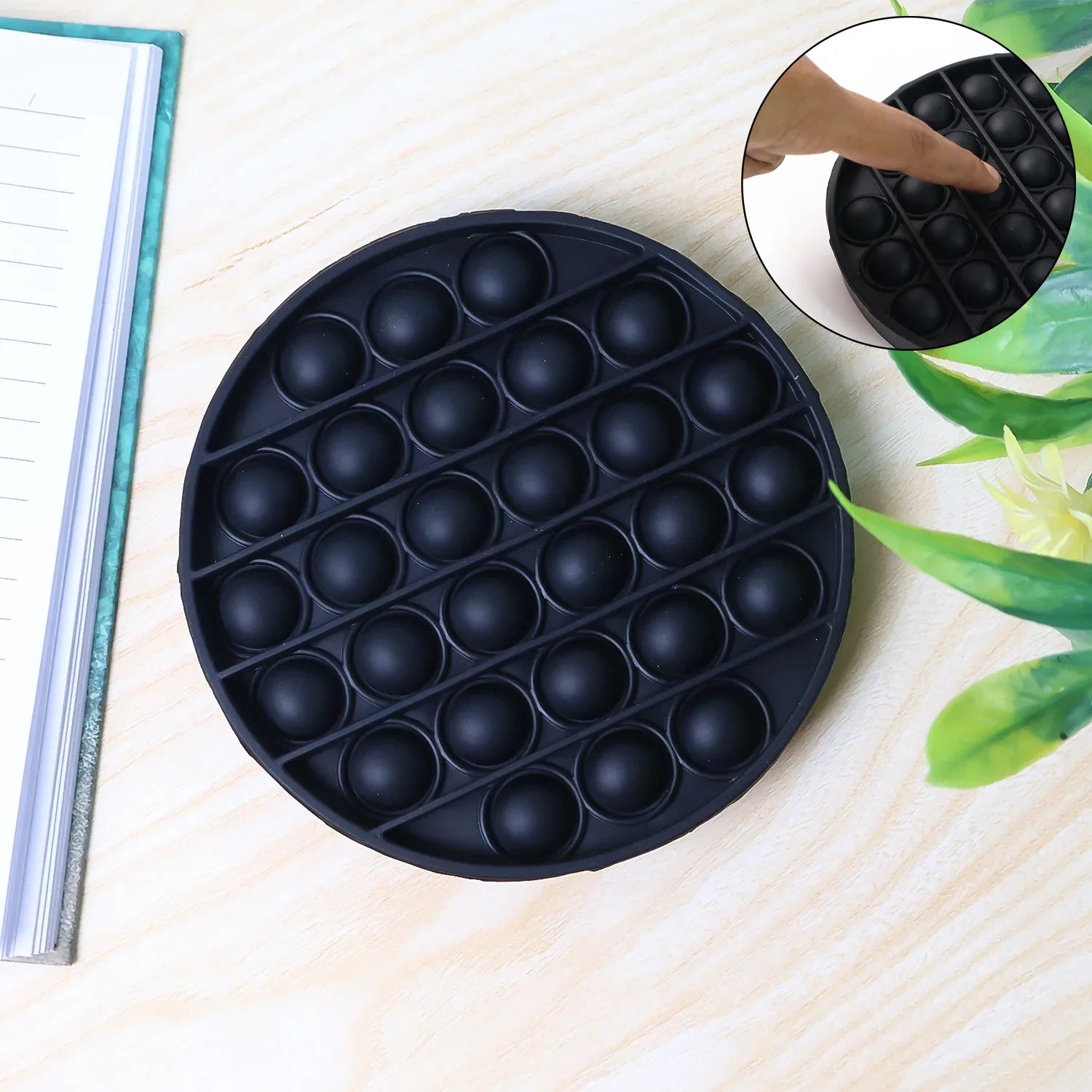Premium Round Shape Silicone Pop It Fidget Toy (1 Pc) - Zidbik