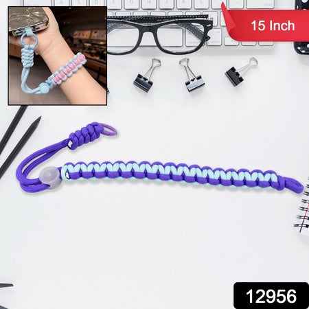 Multipurpose Adjustable Hand Wrist Strap Lanyardwith Cellphone Phone Strap (1 Pc  15 Inch  Multicolor) - Zidbik