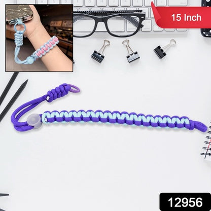 Multipurpose Adjustable Hand Wrist Strap Lanyardwith Cellphone Phone Strap (1 Pc  15 Inch  Multicolor) - Zidbik