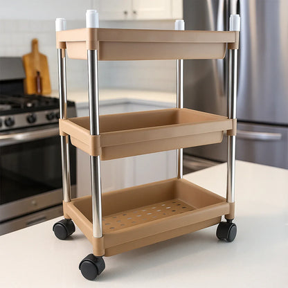 3-layer Multipurpose Storage Trolley - Zidbik