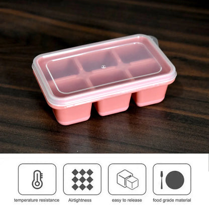 4750 6 Cavity Silicone Ice Tray Used In All Kinds Of Places Like Household Kitchens For Making Ice From Water And Various Things And All. - Zidbik