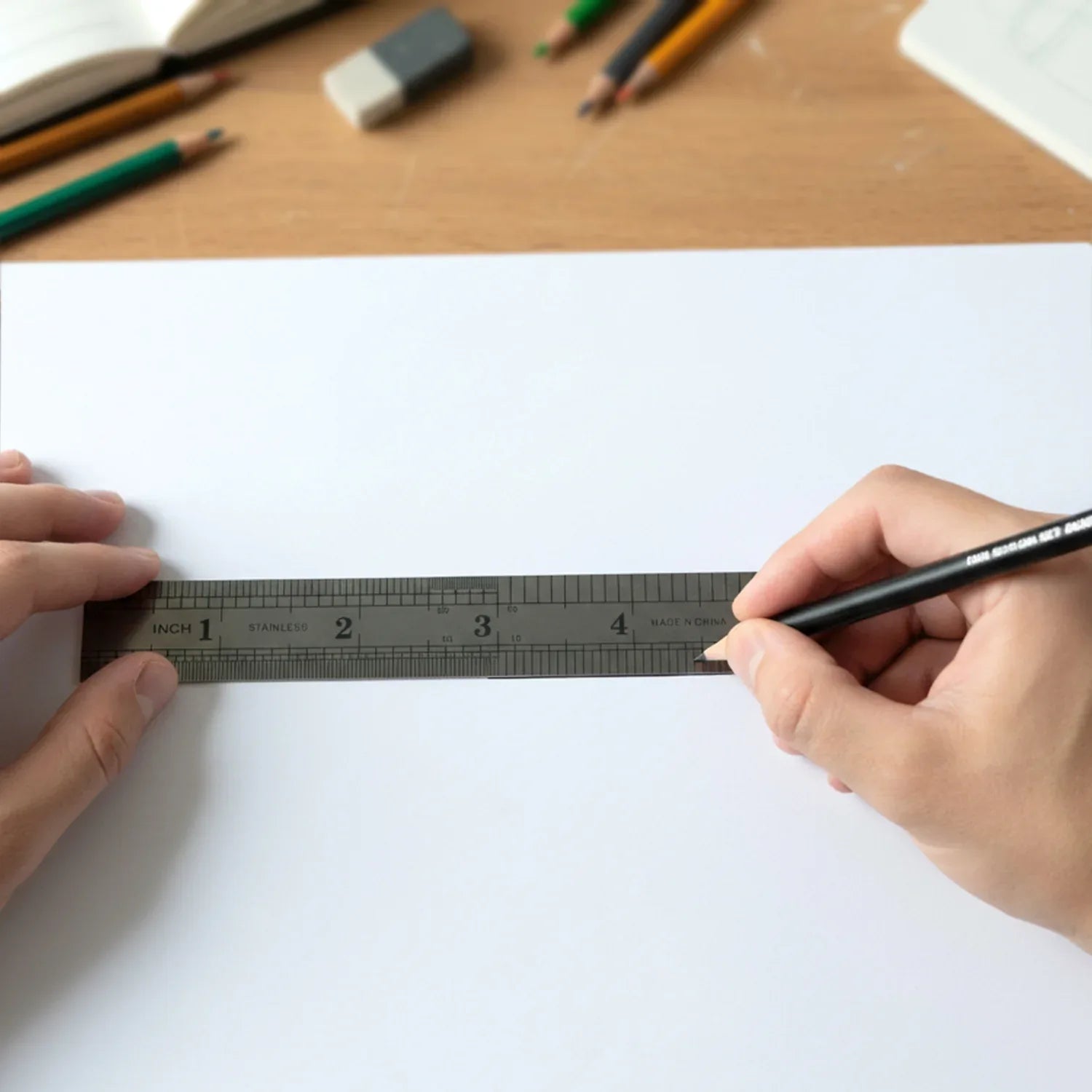 Precision Measuring Ruler Scale (15 Cm 1 Pc) - Zidbik