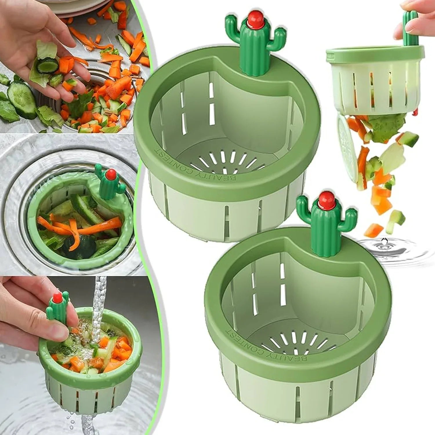 Plastic Kitchen Sink Drain Strainer (1 Pc) - Zidbik