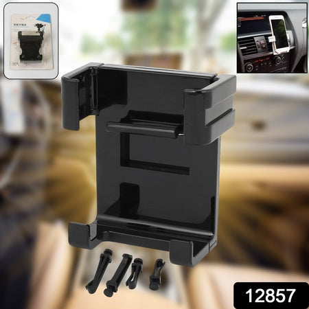 12857 Smartphone Car Air Conditioning Vent Phone Holder Stand for Mobile Phone GPS Dashboard Bracket (1 Pc) - Zidbik