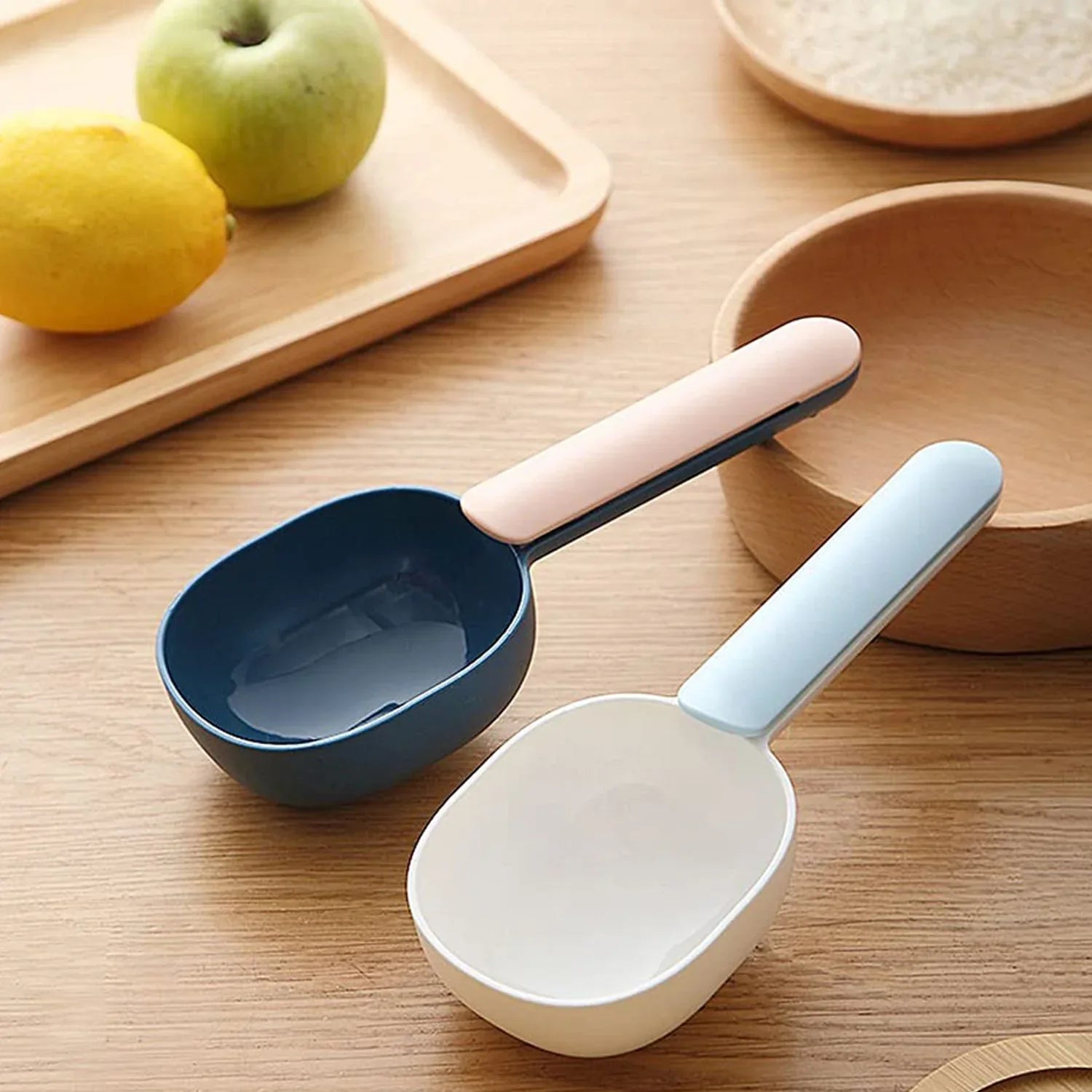 Large Plastic Measuring Spoons Flour Scoops For Home Kitchen (1 Pc) - Zidbik