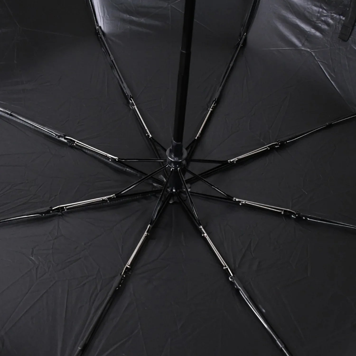 12744 2 Fold Manual Open Umbrella Windproof Sunproof Rainproof With Sturdy Steel Shaft Wrist Straps Easy To Hold Carry Umbrella For Women Men Kids - Zidbik