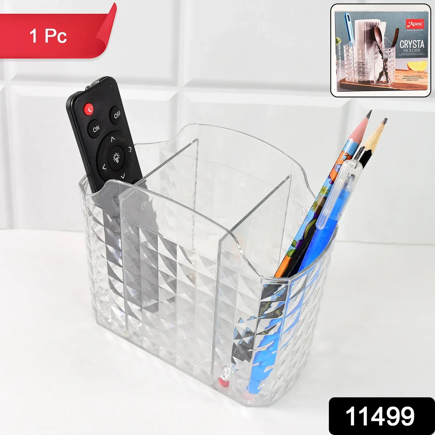 Apex Crysta Multipurpose Organizer Holder (1 Pc) - Zidbik