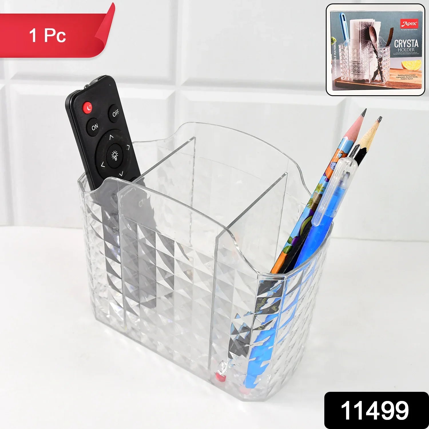 Apex Crysta Multipurpose Organizer Holder (1 Pc) - Zidbik
