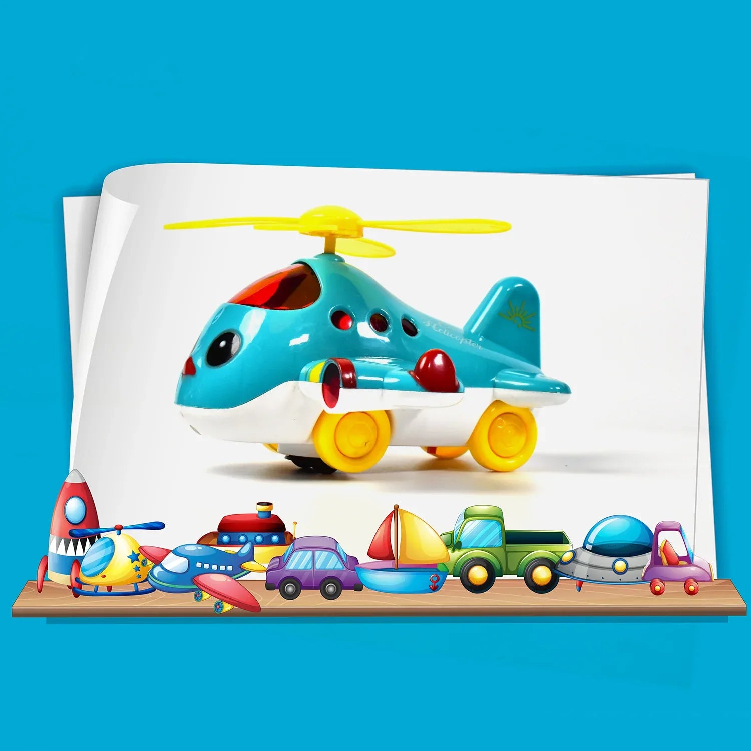 4516 Helicopter Airplane Musical Toy Toddlers With Lights Electronic Moving Cool Aeroplane Baby Development Toys Plane For 6-18 Month Old Gift To Encourage Crawling - Zidbik