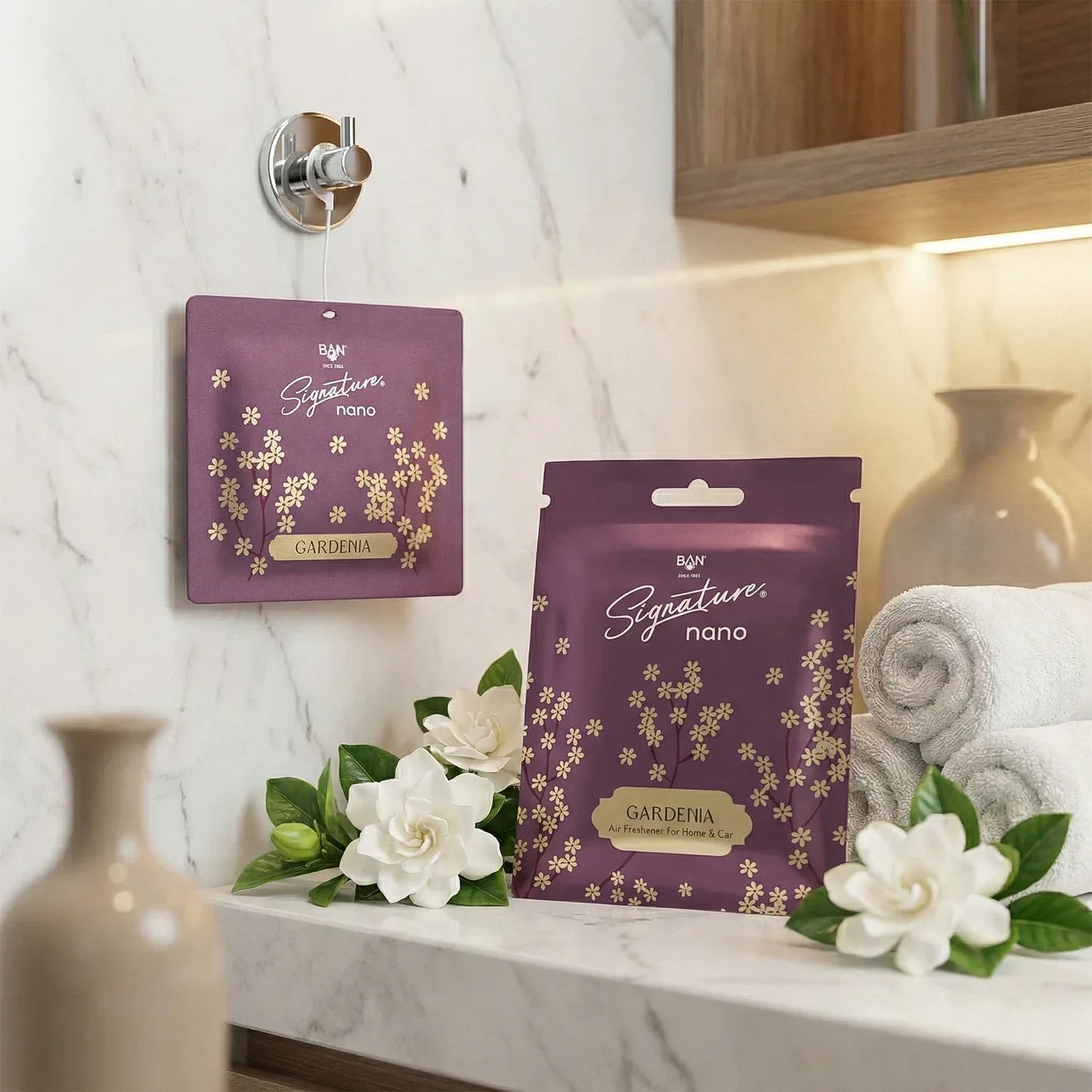 Gardenia Fragrance Hanging Air Freshener Sachet (Mix Fragrance 1 Pc 10g) - Zidbik