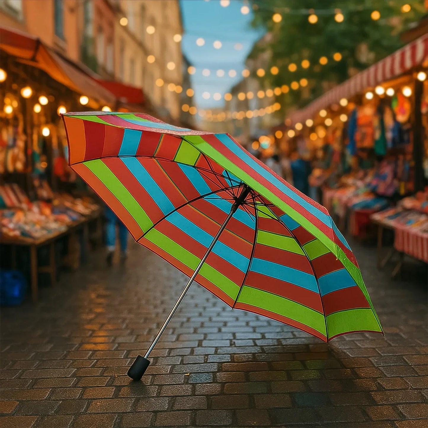 3-fold Sun Rain Protective Solid Foldable Umbrella (1 Pc) - Zidbik