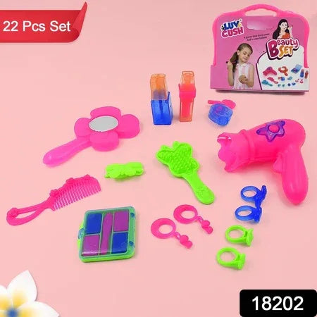 Briefcase Beauty Toy Beauty Set With (Approx 22 Pcs Set) - Zidbik