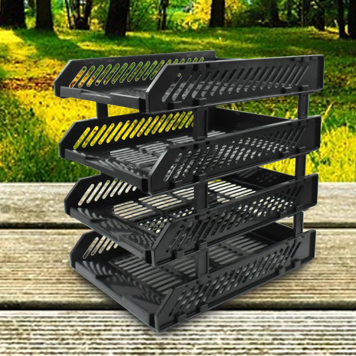 8865 File Cabinets Storage Rack Magazine Newspaper Rack Filing Cabinet Four-layer File Rack Stacking Rack Desktop File Storage Rack Office Data File Rack Drawer Type Classification Cabinet Desktop File Holder Organizer For Office (4 Layer) - Zidbik