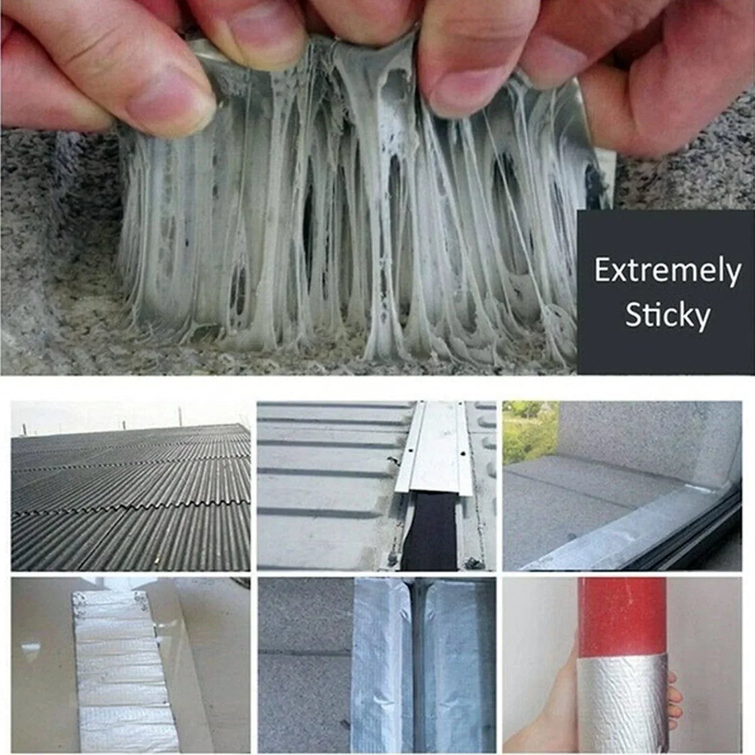 1753 Self-adhesive Insulation Resistant High Temperature Heat Reflective Aluminium Foil Duct Tape Roll (0.9mm) - Zidbik