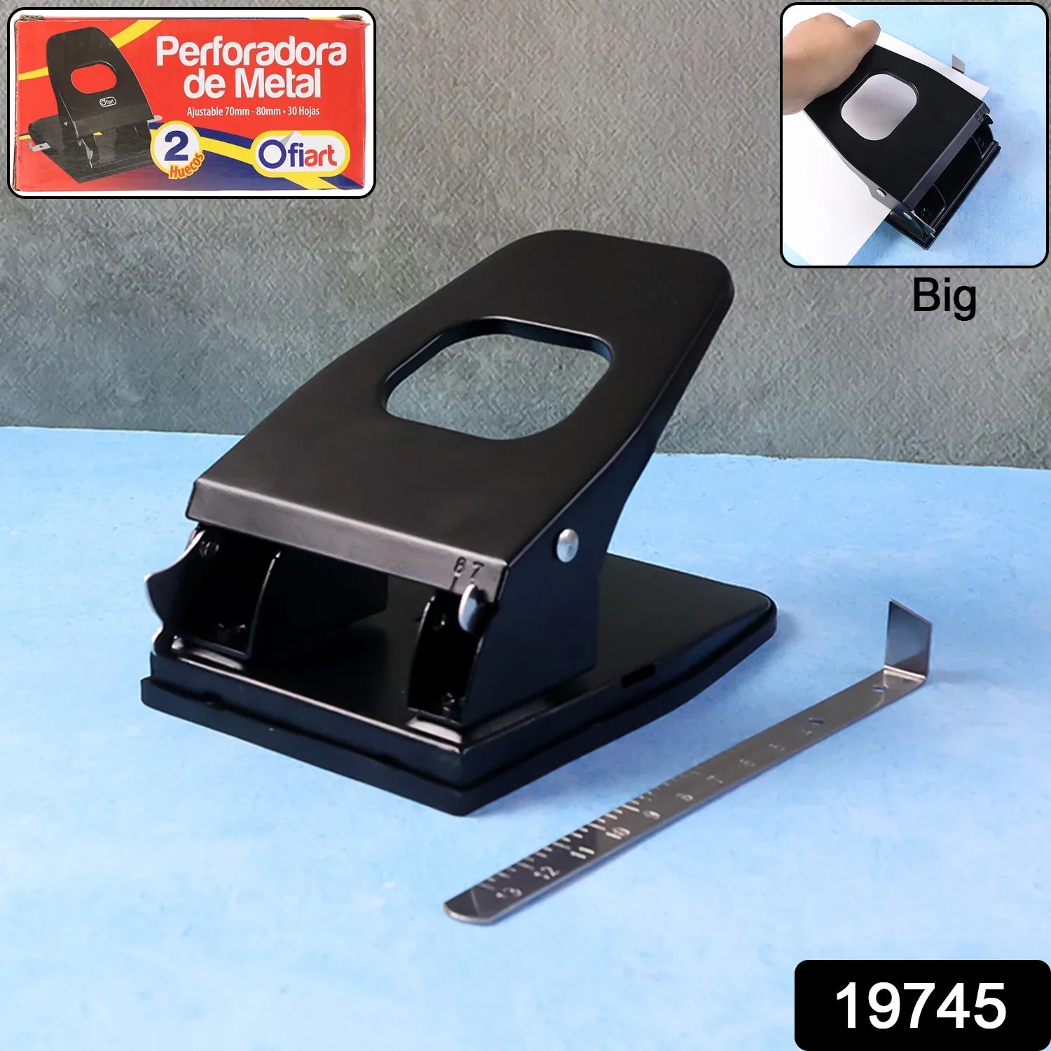 Heavy-duty Metal 2-hole Paper Punch Machine (2 Pc) - Zidbik