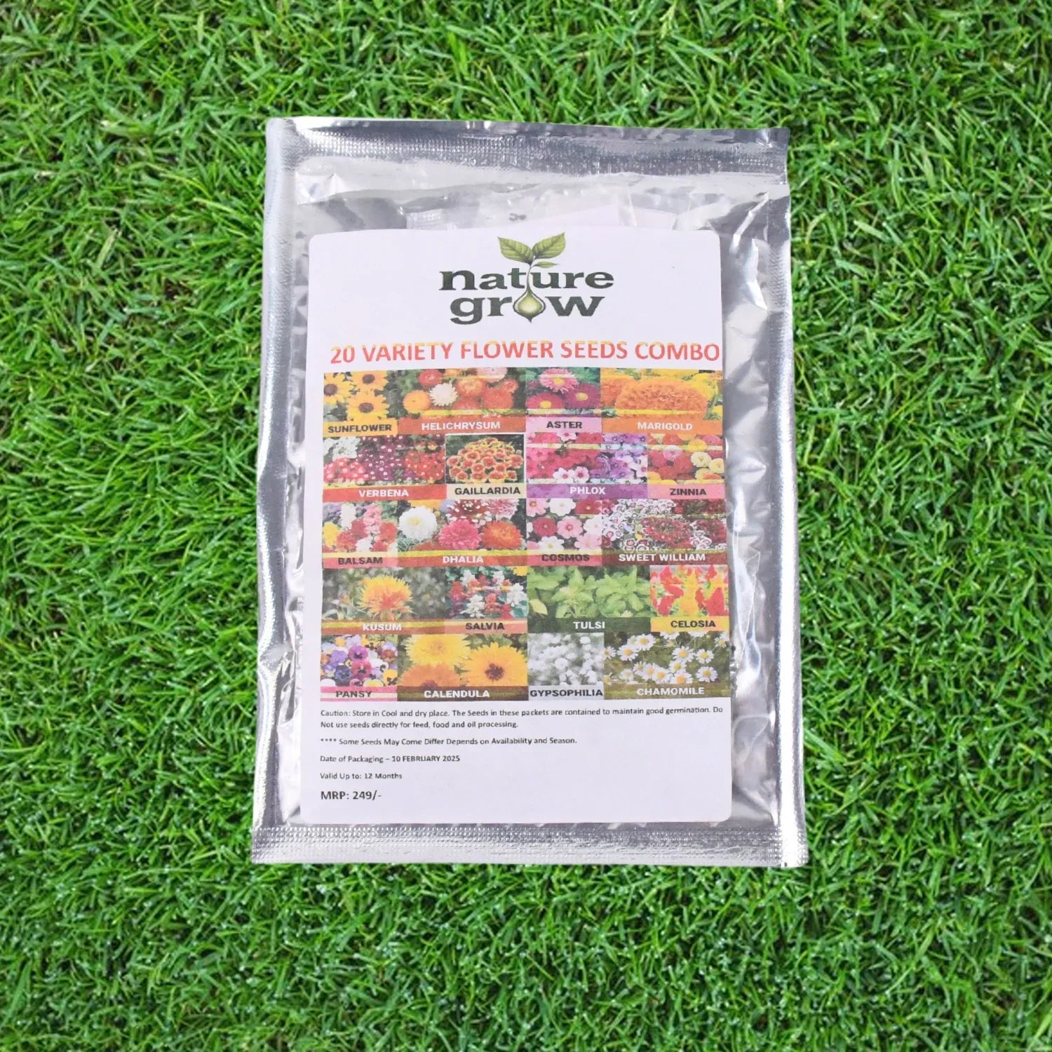 Seeds 20 Varieties Of Flower Seeds Combo (1 Pkt 20 Varieties) - Zidbik