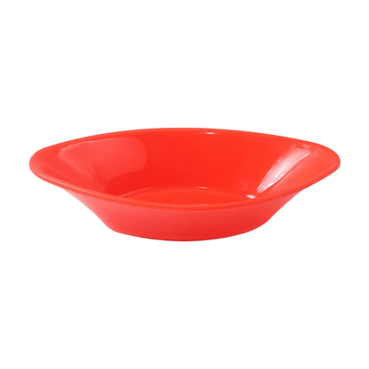 Plastic Marin Serving Bowl Elegant Oval Deep Bowl (1 Pc Red) - Zidbik