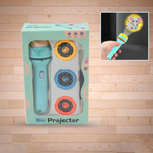 Mini Slide Projector For Kids With 3 Slide And Animated Pattern Flashlight Torch For Kids Projector Torch Educational Learning Toy - Zidbik