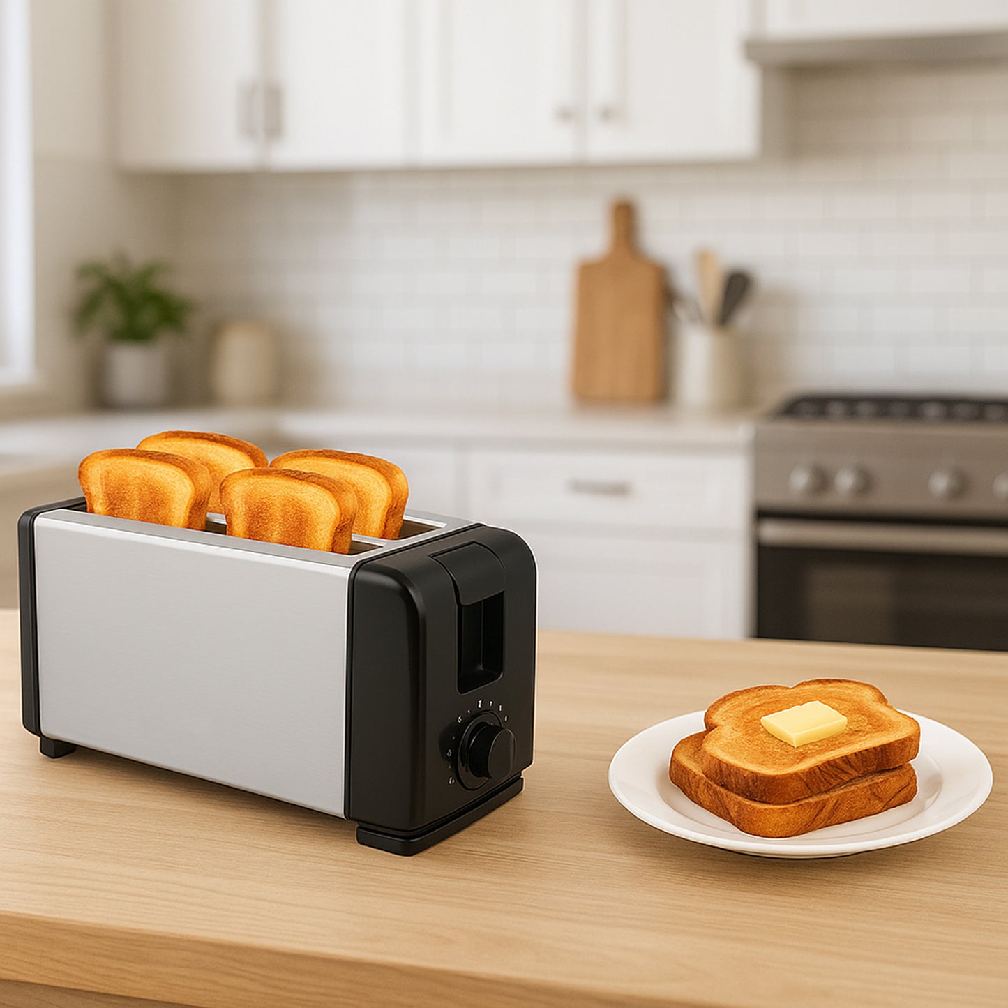 Orbit Adjustable Pop-up Toaster - 1200w - Zidbik