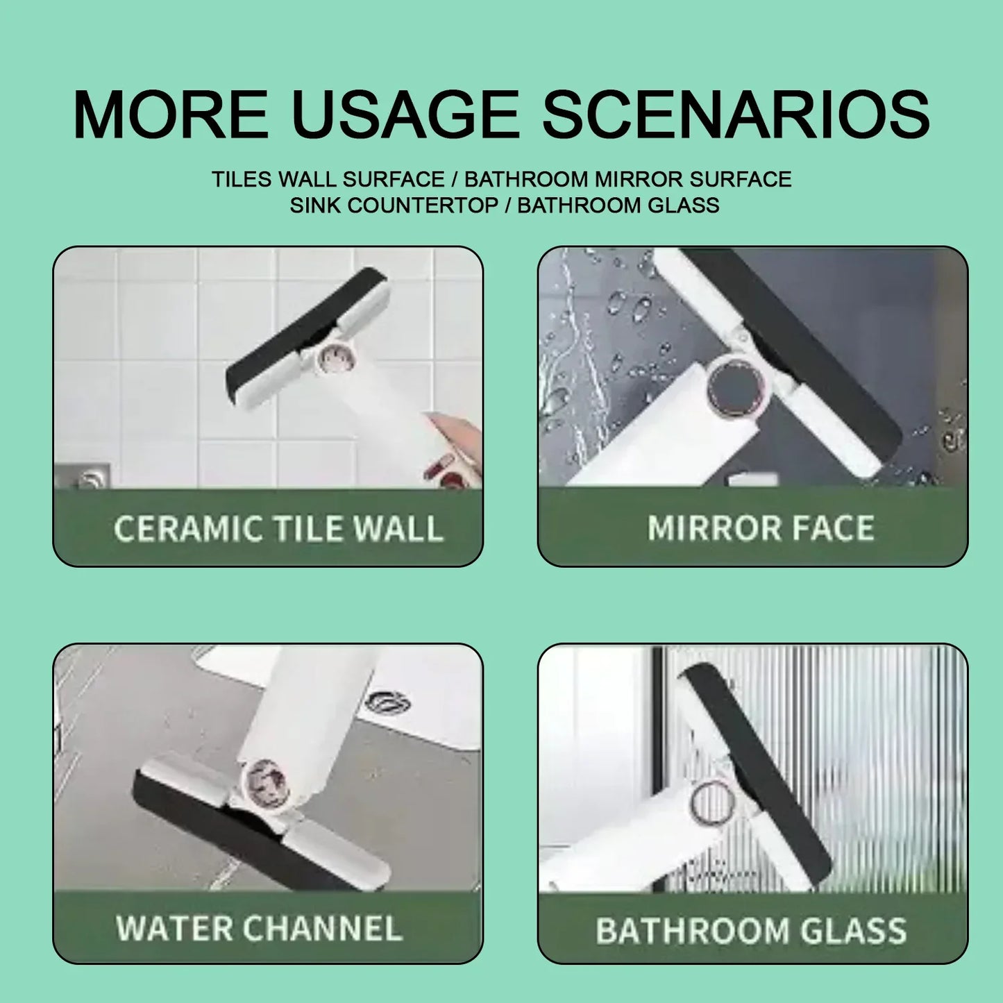 4707 Portable Self-squeeze Short Mop Mini Hand Wash-free Strong Absorbent Mop With 1 Cotton Head Cleaning Sponge For Bathroom Kitchens Table - Zidbik