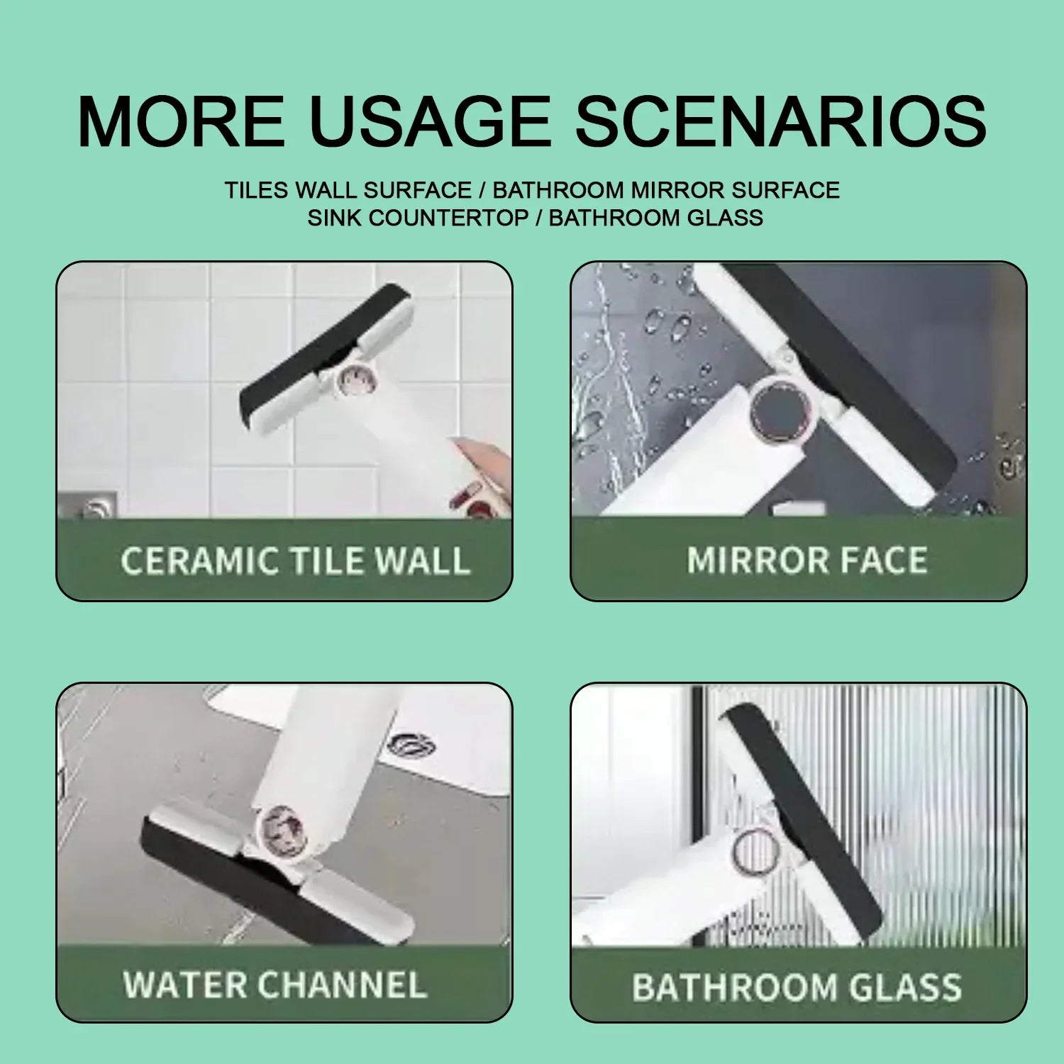 4707 Portable Self-squeeze Short Mop Mini Hand Wash-free Strong Absorbent Mop With 1 Cotton Head Cleaning Sponge For Bathroom Kitchens Table - Zidbik