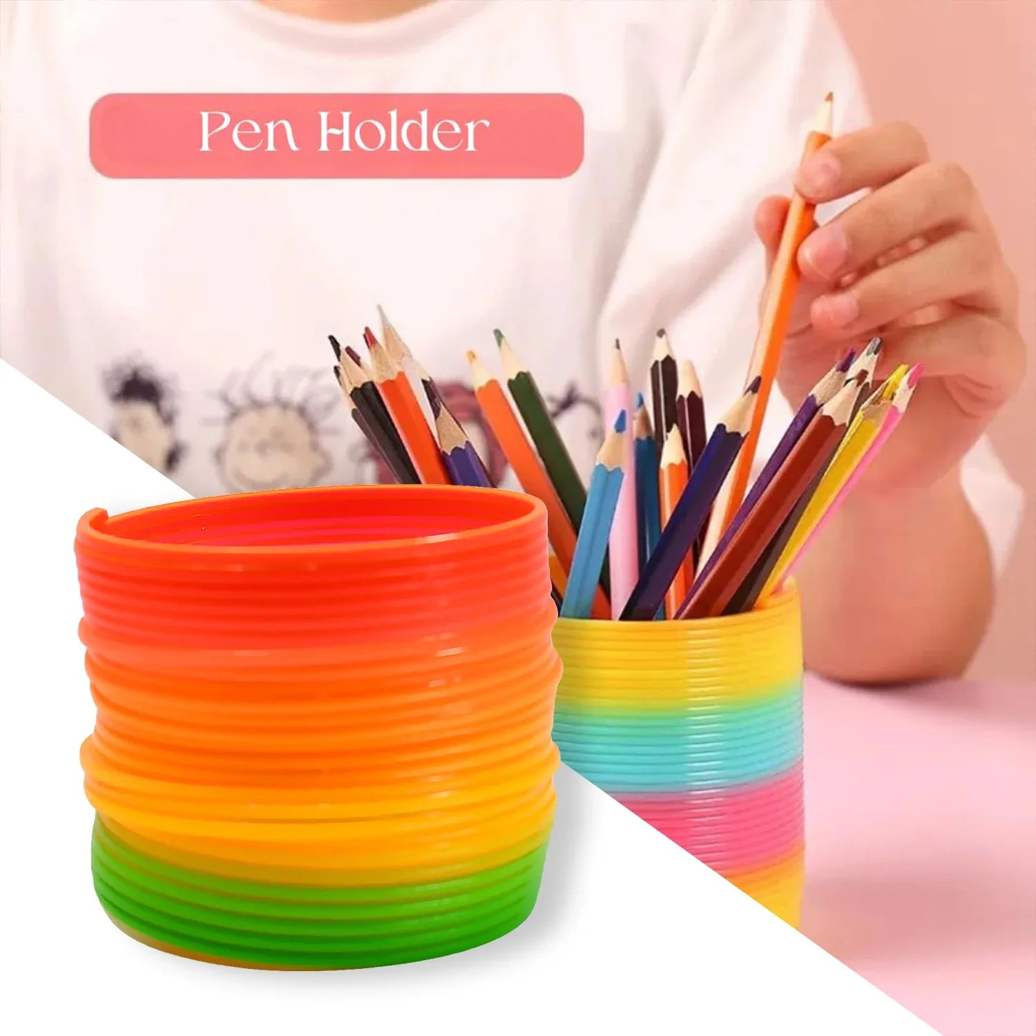 17744 Rainbow Spring Rainbow Spring Toys Slinky Slinky Spring Toy Toy For Kids For Kids Adults Of All Age Group For Birthdays Compact And Portable Easy To Carry (1 Pc) - Zidbik