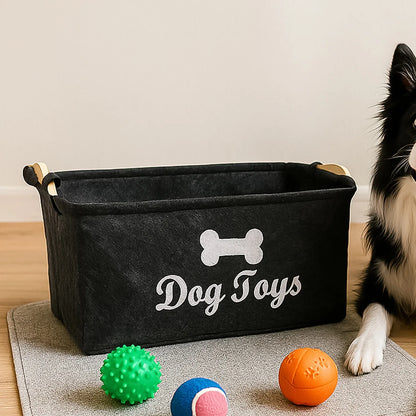 Pet Toy Storage Basket - ( 39 29 17 Cm 1 Pc) - Zidbik