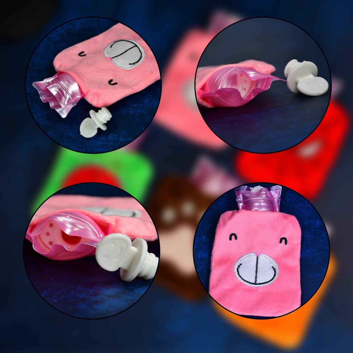 6501 Mini Hot Water Bag - 1pc Mix Design for Pain Relief