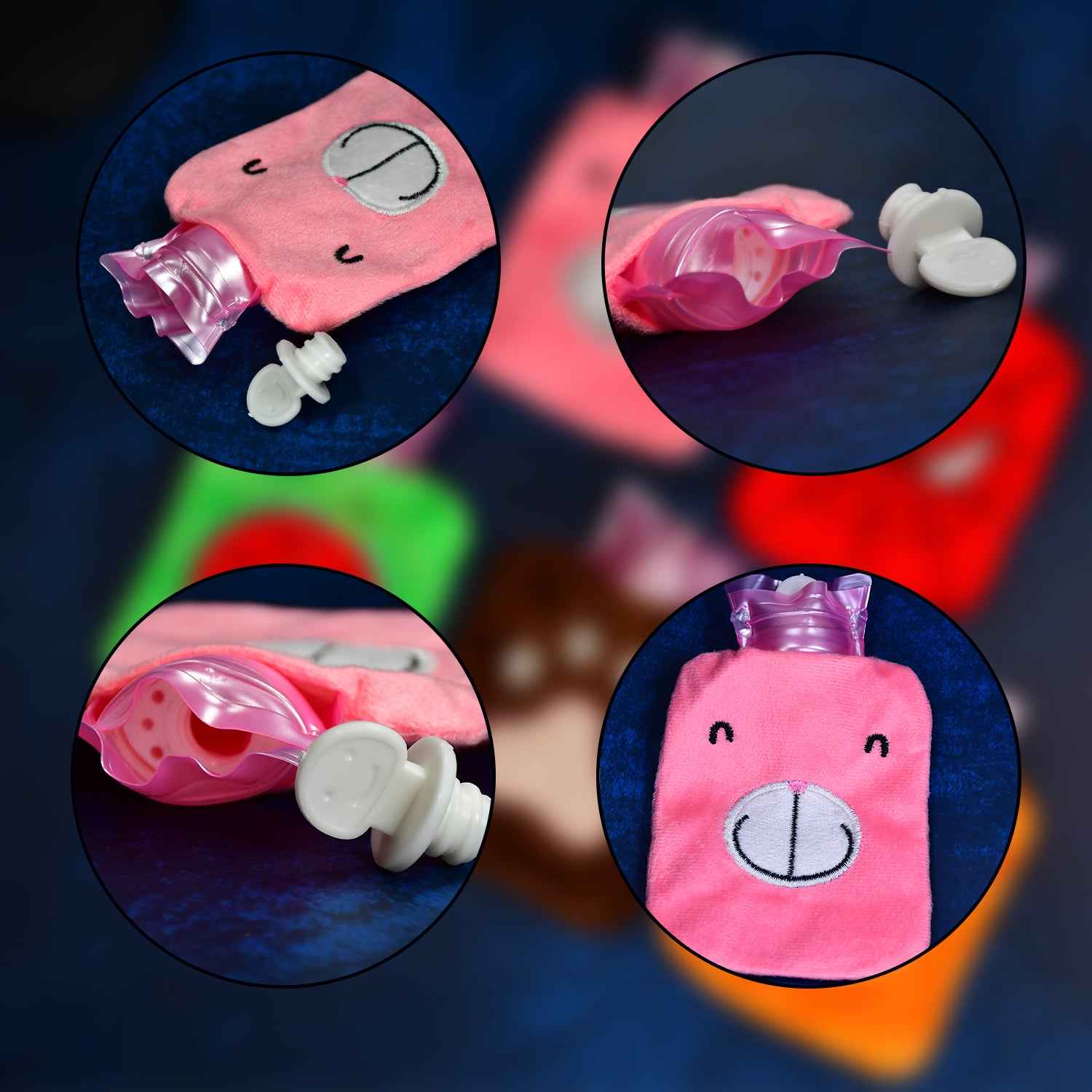 6501 Mini Hot Water Bag - 1pc Mix Design for Pain Relief