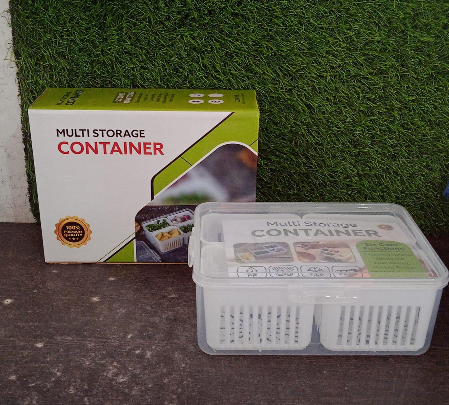 Fridge Storage Boxes Freezer Storage Containers Container For Kitchen Storage Set Storage In Kitchen Vegetable Storage Draining Crisper Refrigerator Food Box (1 Pc) - Zidbik