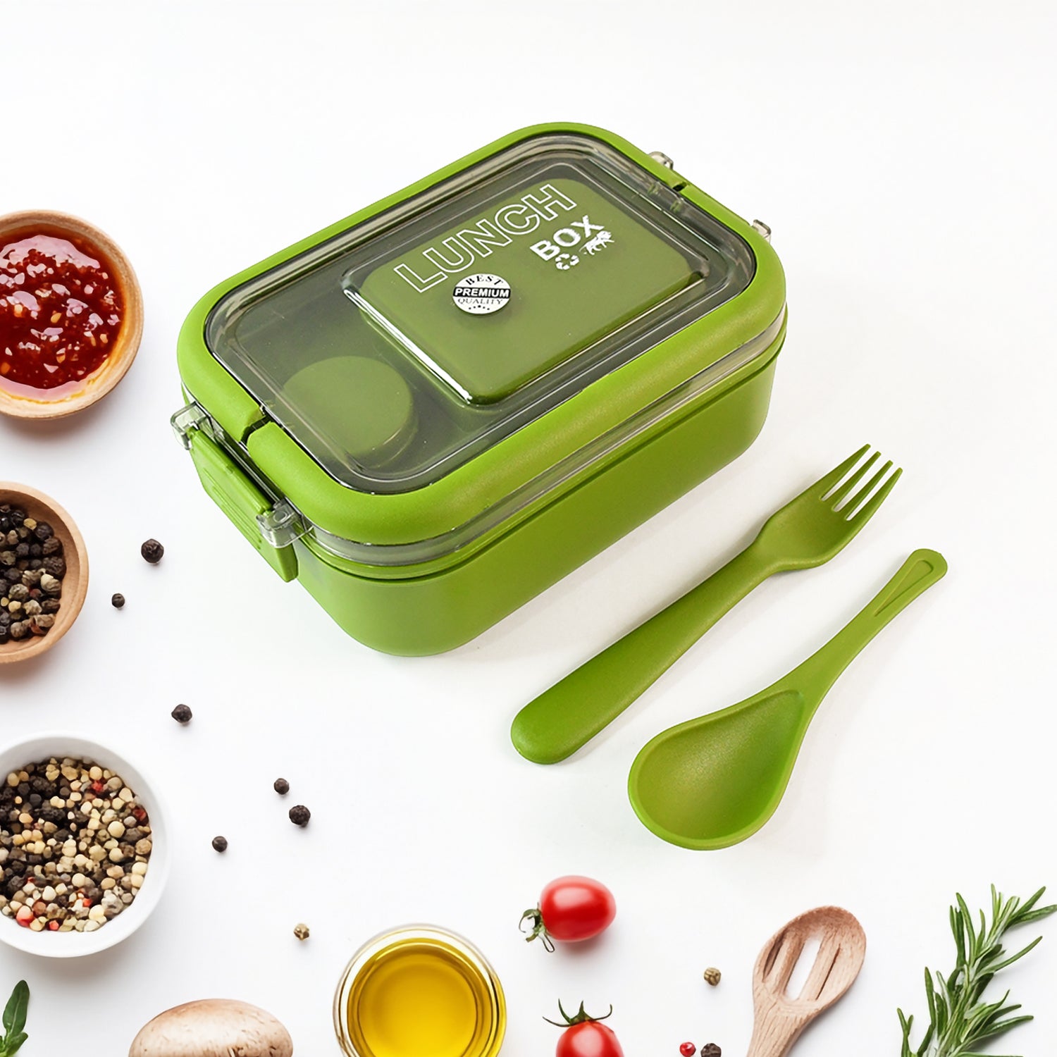Magic Lunch Box With Leakproof Compartments (1 Pc) - Zidbik