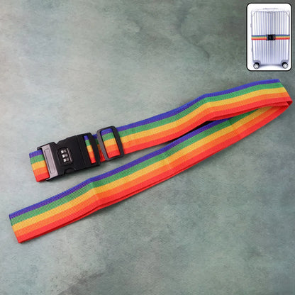 Heavy-duty Rainbow Webbing With 3-digit Code Lock - Zidbik