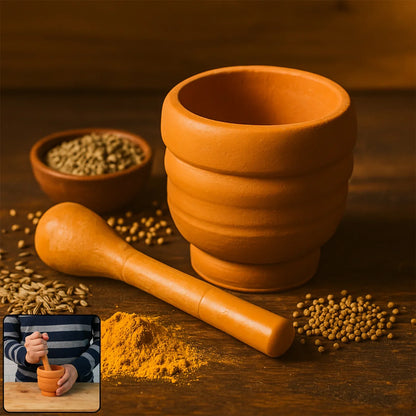 Unbreakable Plastic Mortar Pestle - (Set) - Zidbik