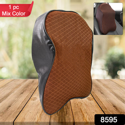 8595 Car Neck Pillow Car Neck Headrest Pillow Memory Foam Car Accessories Cushion Car Seat Head Support Neck Protector Car Seat Neck Pillowfor Driving (1 Pc) - Zidbik