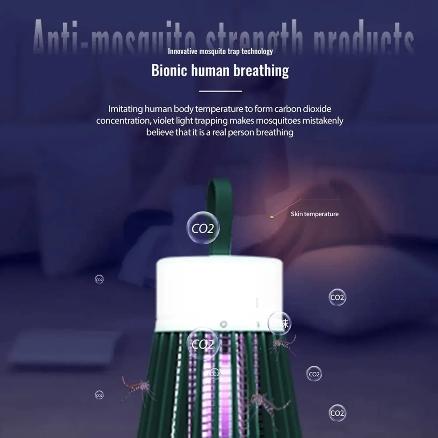 6402 Mosquito Killer Machine Mosquito Killer Usb Powered Bug Zapper Mosquito Lamp For Home Electric Led Lamp Mosquito Killer Indoor Outdoor Mosquito Trap Machine - Zidbik