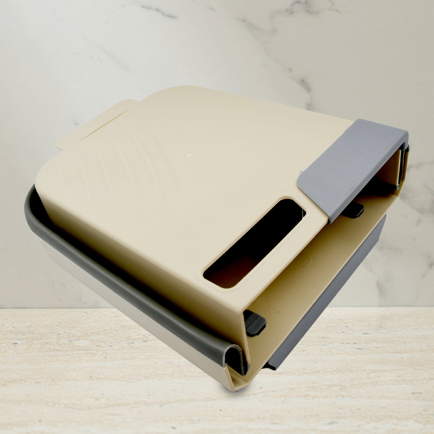 Hanging Trash Can For Kitchen Cabinet Door Small Collapsible Foldable Waste Bins Hanging Trash Holder For Bathroom Bedroom Office Car Portable - Zidbik