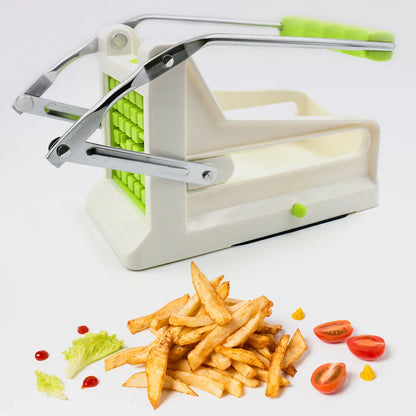 10013 French Fry Cutter Great With Vegetables Potato Fries Cutter Professional Vegetable Cutter Stainless Steel Cutter Potato Onions Carrots Cucumbers Fruits Potato Cutter (1 Pc) - Zidbik