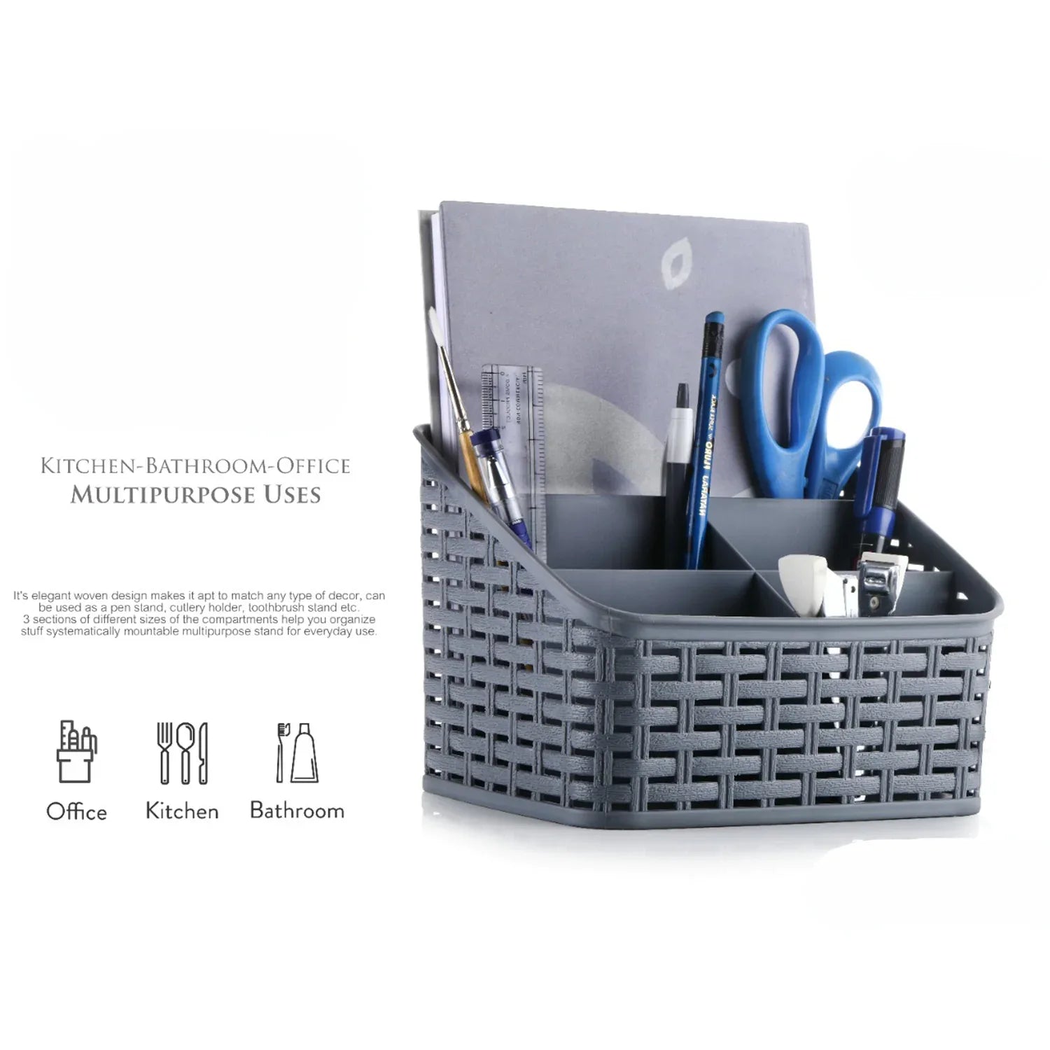 Apex Premium Multipurpose Divider Holder With 5-section Compartments - Zidbik