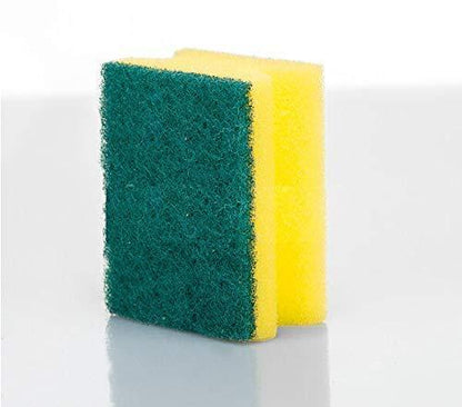 1421 Scrub Sponge 2 In 1 Pad For Kitchen Sink Bathroom Cleaning Scrubber - Zidbik
