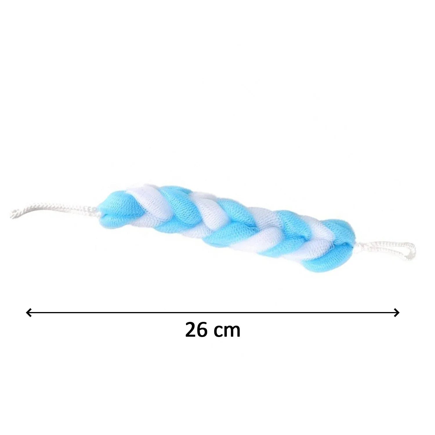 6073 Hanging Bath Shower Long Loofah Sponge Pouf Body Scrubber (Pack Of 6) - Zidbik