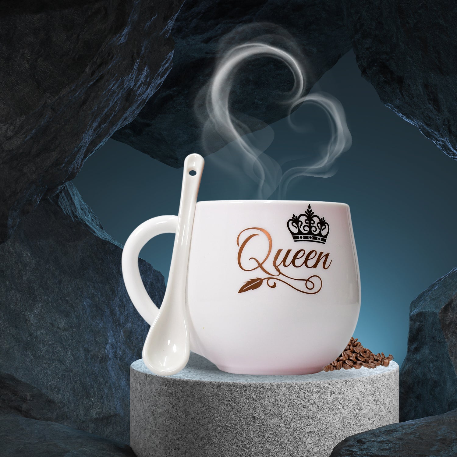 4975 Multi Design Coffee Mug With Spoon And Box Packing. Ceramic Mugs To Gift Your Best Friend Tea Mugs Coffee Mugs Microwave Safe. - Zidbik