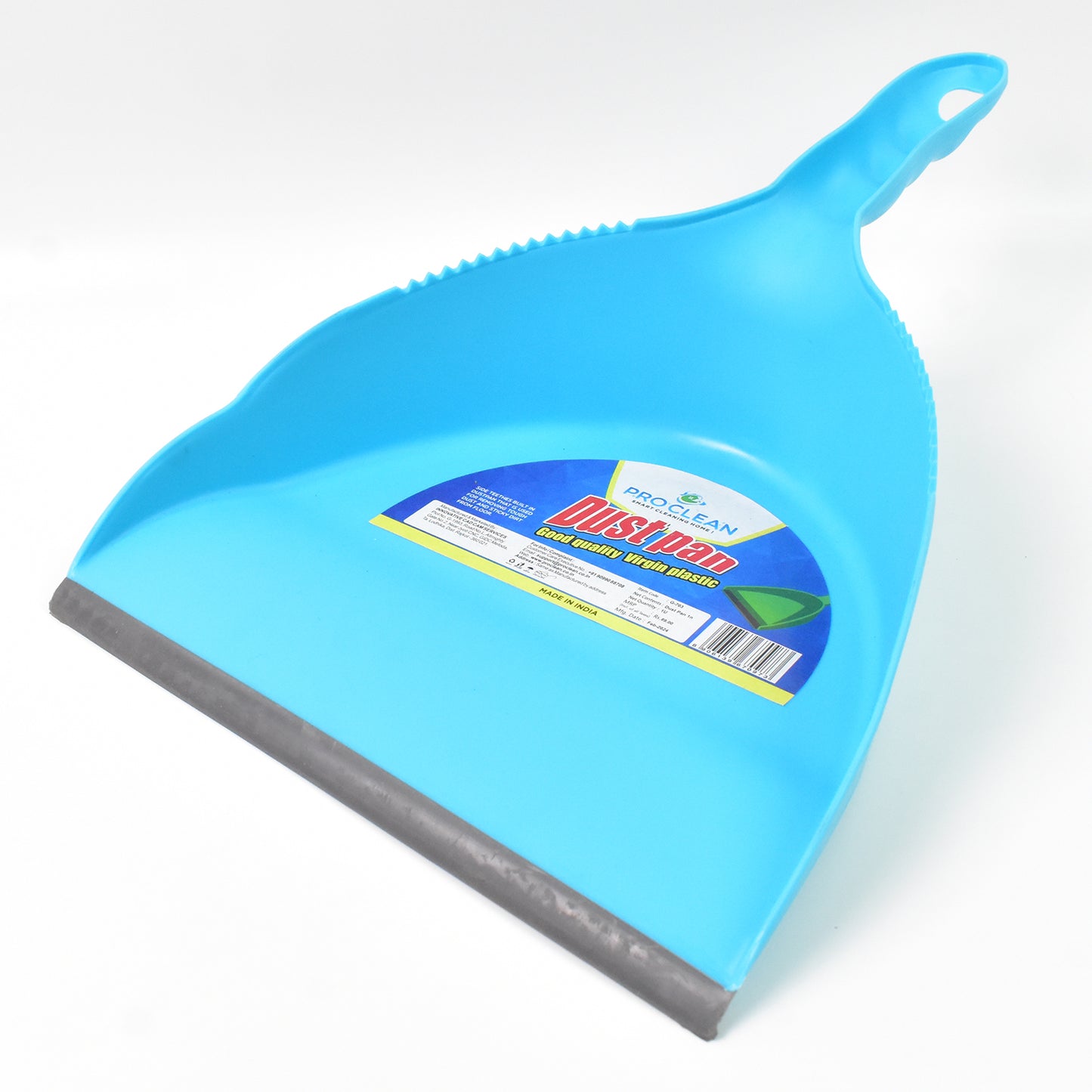 Heavy Plastic Dustpan With Handle (1 Pc) - Zidbik