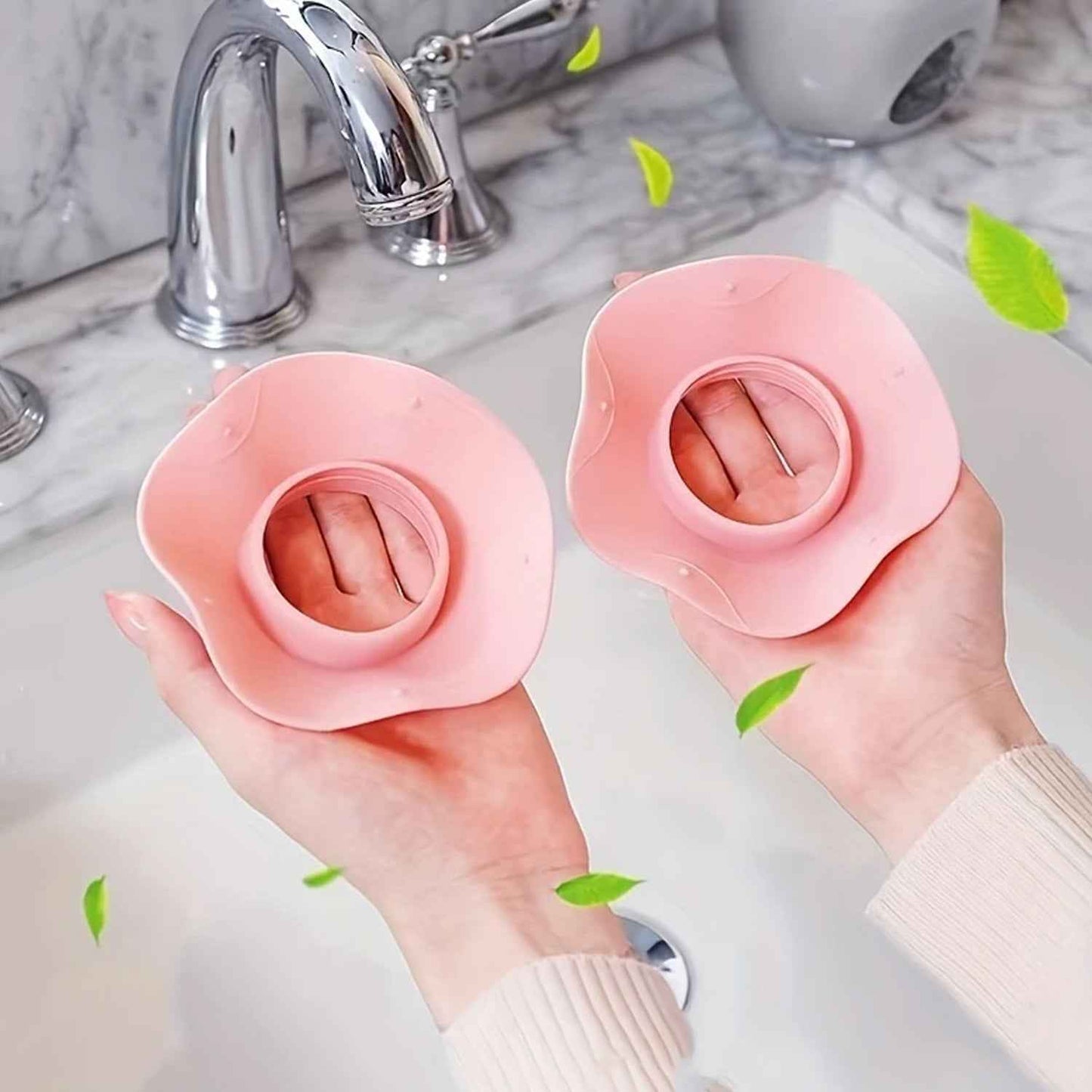 Silicone Wrist Bands For Washing Face (2 Pc  Mix Color)