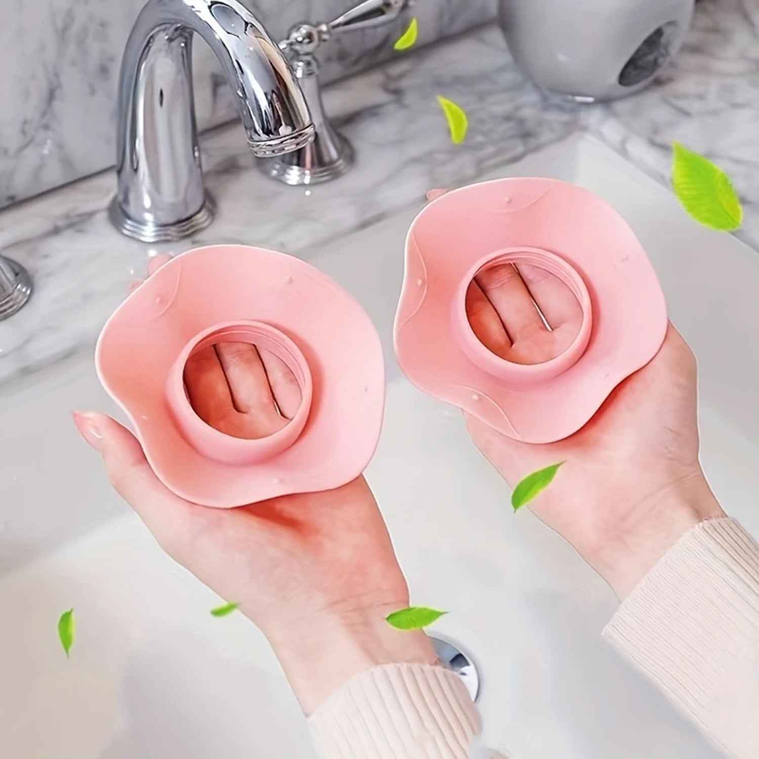 Silicone Wrist Bands For Washing Face (2 Pc  Mix Color)