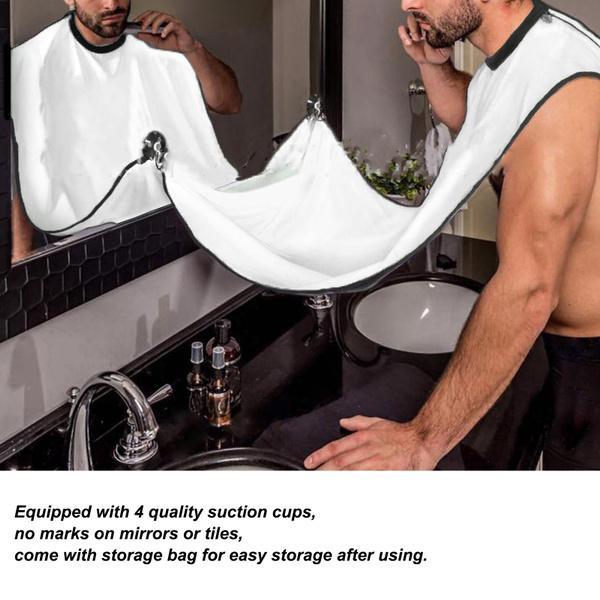 1417 Beard Apron Hair Clippings Catcher Grooming Bib - Zidbik
