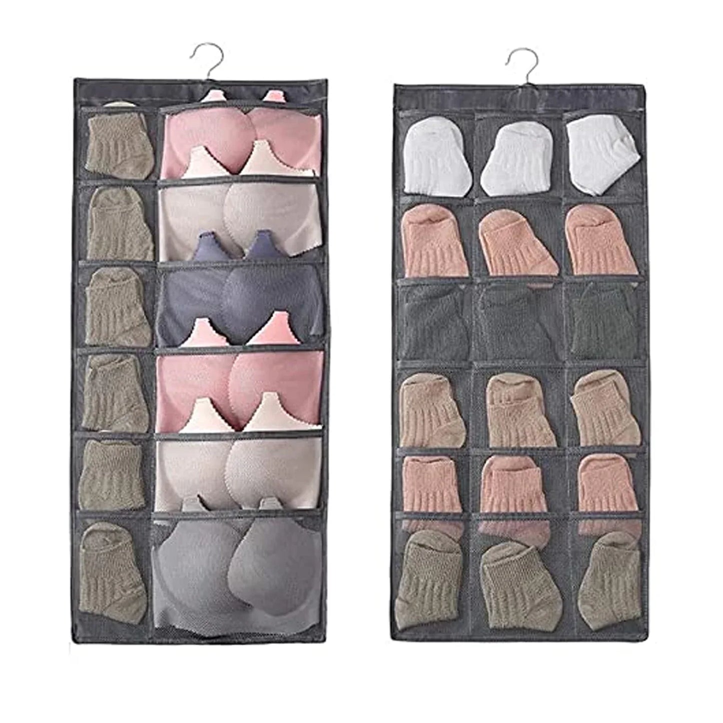 Under Garment Organizer Hanging Storage Bag (80 X 38 Cm 1 Pc) - Zidbik