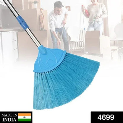 4699 Broom With Long Stainless Steel Rod And Extendable Cobweb Cleaner Stick - Zidbik