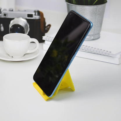 Adjustable Foldable Plastic Mobile Phone Stand (1 Pc  Mix Color) - Zidbik
