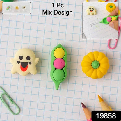 Cute Cartoon Eraser - (1 Pc Mix Design) - Zidbik